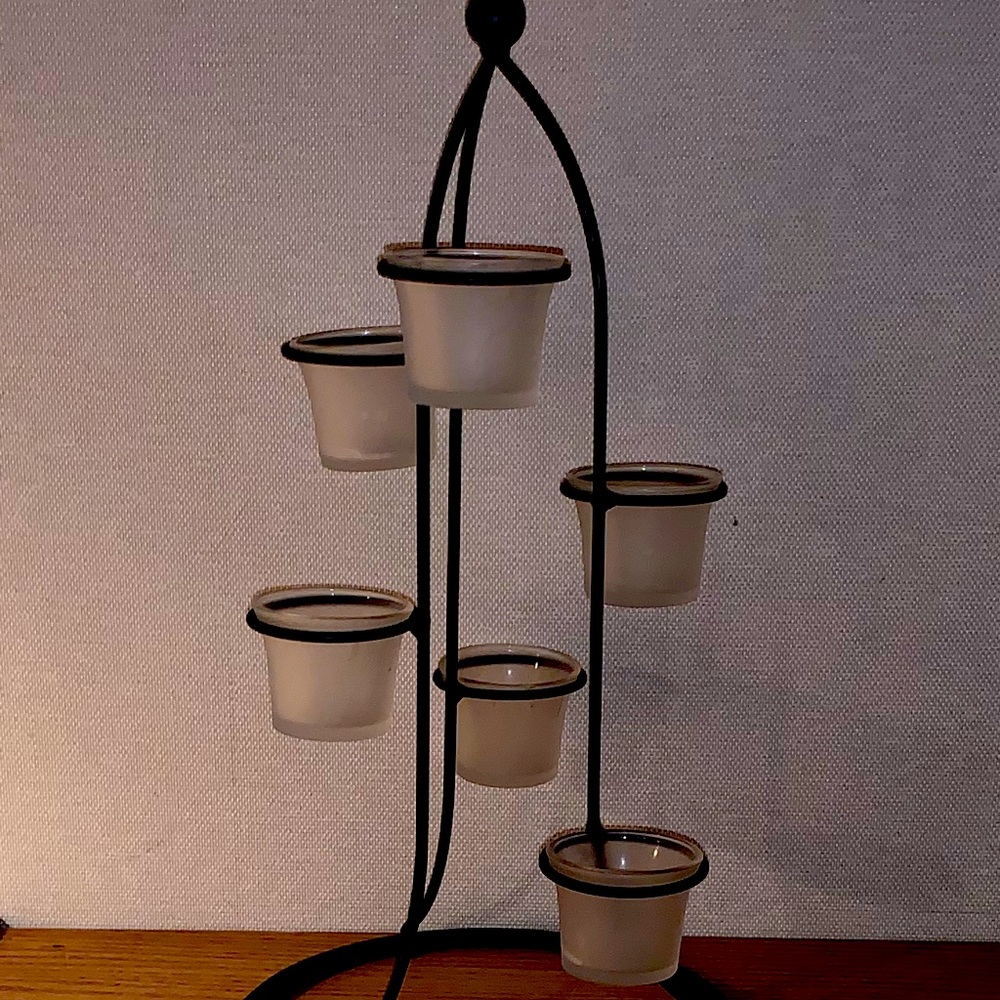 6 votive candelabra